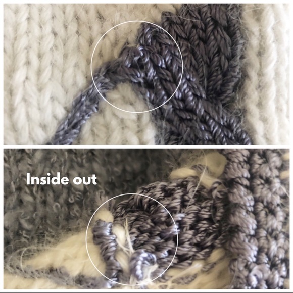 ✖️SOLD✖️Vintage 80’s Chunky Knit Wool Angora Blend Sweater - Picture 8 of 8